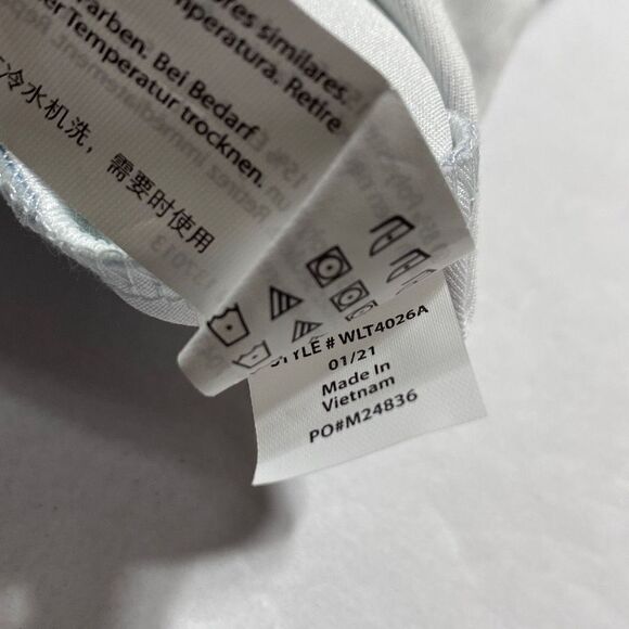 Wildfox | Blue & Pink Watercolor Tie-Dye Twist-Front Crop Tank Small New - Picture 12 of 13